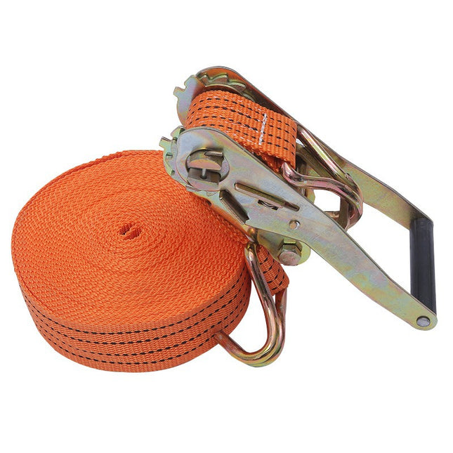 Polyester Ratchet Tie-Down Strap, Cargo Securing Strap, Thickened Wear-Resistant Binding Tool, Ratchet Tensioner