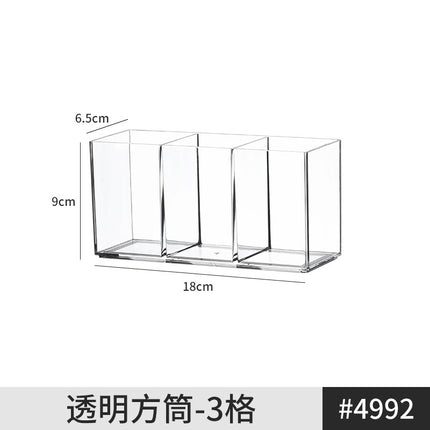 Desktop drawer transparent sundries cosmetics stationery pen note hand account tableware storage box mirror cabinet organizing box