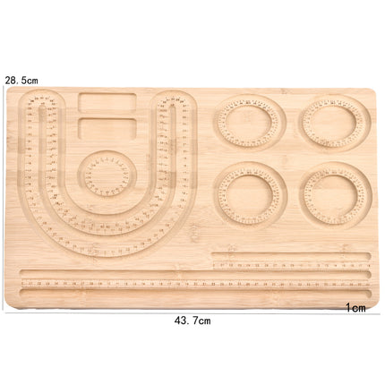 Solid Wood Bead Tray, Jewelry Bracelet Display Tray, Jewelry Design Tray, DIY Beading Tools, Bracelet Storage Tray