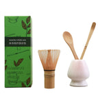 Four-piece green color box set (pink dot) / Ceramic