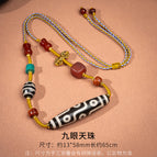 Nine eyes dzi beads