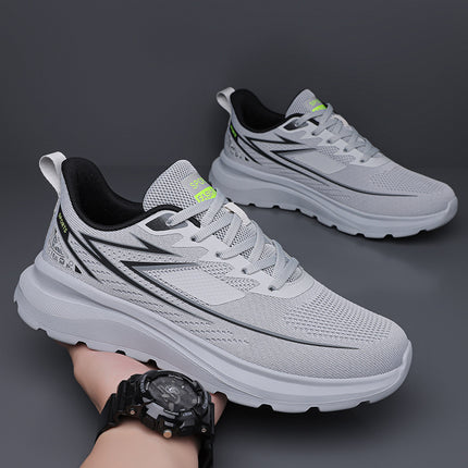 Large Size 45 Men's Shoes Youth Running Shoes Summer Mesh Breathable Gas Measurement Shock-Absorbing Lightweight Sports Shoes Drop Shipping