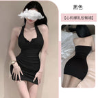 I87-black hip skirt / S【 40-50kg 】confidential delivery