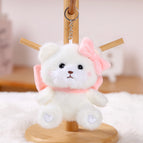 About 13cm/0.05kg / Butterfly calling little bear-white