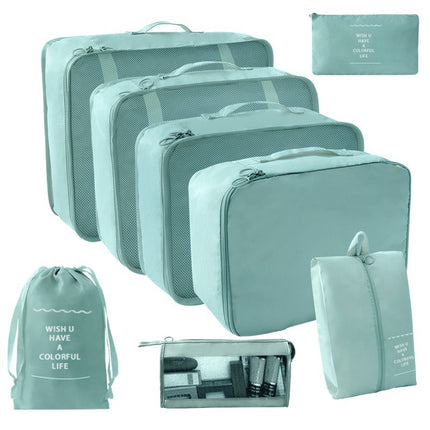 Factory direct travel portable waterproof and dustproof storage bag seven-piece clothing packaging multi-grid finishing bag large capacity