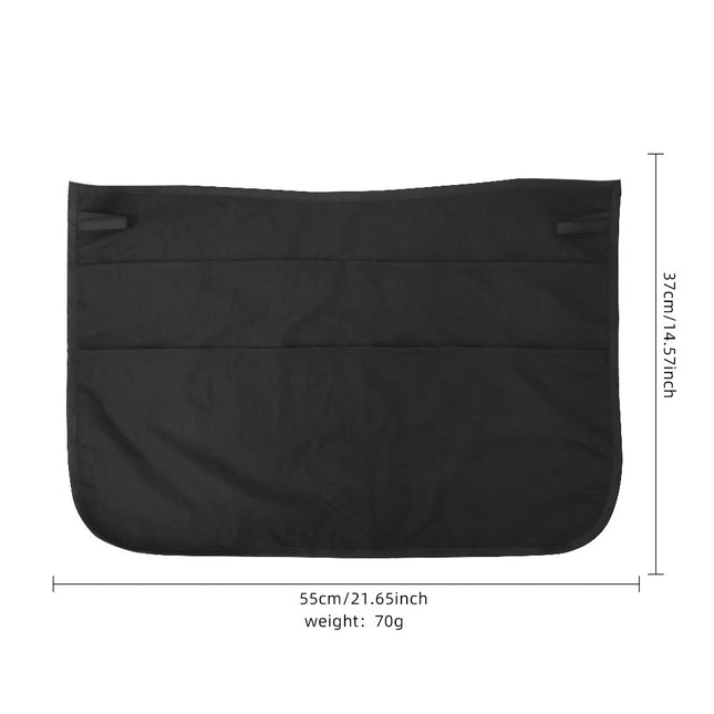 Cross-Border Black Work Half-Waist Skirt Short Six-Pocket Half-Length Bib Hair Salon Restaurant Adjustable Work Apron