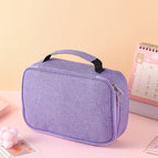 Purple (portable 72-hole stationery storage bag)