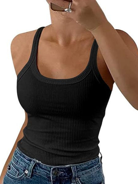 Cross-border American Spice Girl Camisole Women's Summer Outer Wear Pullover Top Inner Wear Sports Street European and American Style Women's Wear