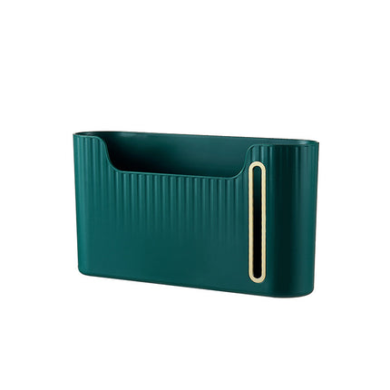 Kitchen Garbage Bag Storage Artifact Household Large Capacity Non-Punch Wall-Mounted Withdrawable Creative Plastic Bag Storage Box