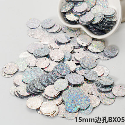 15mm round side hole bright piece hanging piece dance clothing bags and other clothing accessories diy accessories belly dance decorative piece