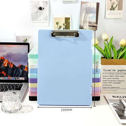 A4 File Box File Test Paper Storage File Box Multifunctional File Box Plastic Transparent Single Force Flat Folder