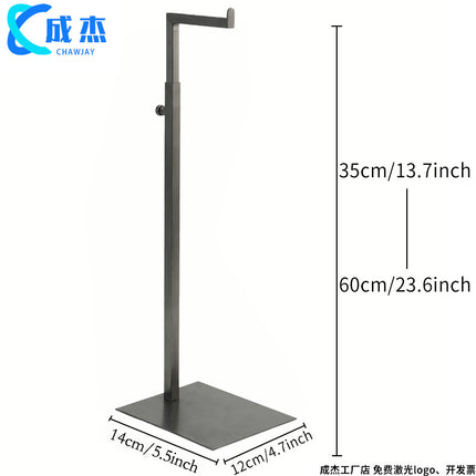 Cross-border Source Stainless Steel Display Hanging Bag Display Rack Women's Bag Rack Support Bag Rack Floor Adjustable Bag Rack