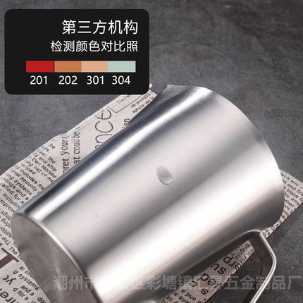 Thickened 304 Stainless Steel Measuring Cup with Scale Milk Tea Coffee Measuring Cup Kitchen Baking Measuring Cup Measuring Spoon 0.5-2L