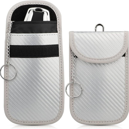 in stock silver red black car key signal shielding bag anti-radiation anti-degaussing RFID signal shielding bag