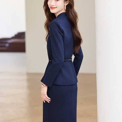 Hotel Manager Professional suit Female Autumn Temperament Long Sleeve Suit Jewelry Store Sales Department Property Consultant Work Clothes