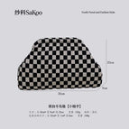 Black and white grid [small grid] / 30*22*9cm