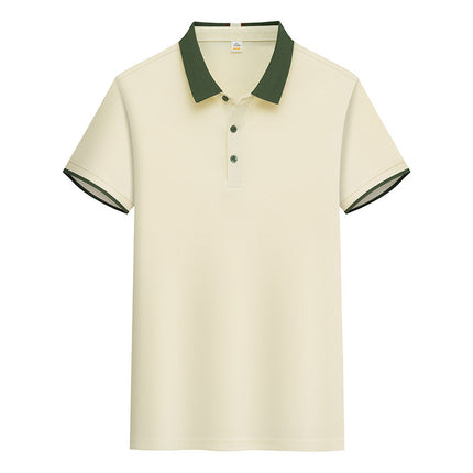 New POLO Advertising Shirt Waiter Work Clothes T-Shirt Short Sleeve Summer Hot Pot Barbecue Milk Tea Hotel Foil Print