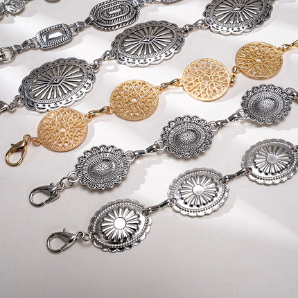 European and American Fashion Metal Waist Chain for Women Retro Popular Bohemian Ethnic Style with Dress Shirt Chain