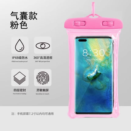 Mobile Phone Waterproof Bag Touchscreen Swimming Self-sealing Sealing Bag Seaside Diving Shooting Drifting Transparent Waterproof Mobile Phone Case