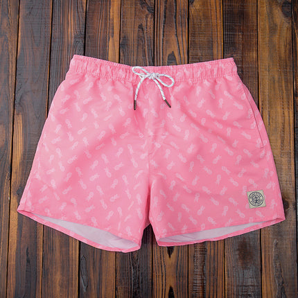 Gailang Men's Small Shark Quick-Drying Beach Pants Can Be Used in the Water for Casual Dopamine Surfing with Lining Three-Point Shorts