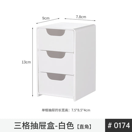 Desktop drawer transparent sundries cosmetics stationery pen note hand account tableware storage box mirror cabinet organizing box