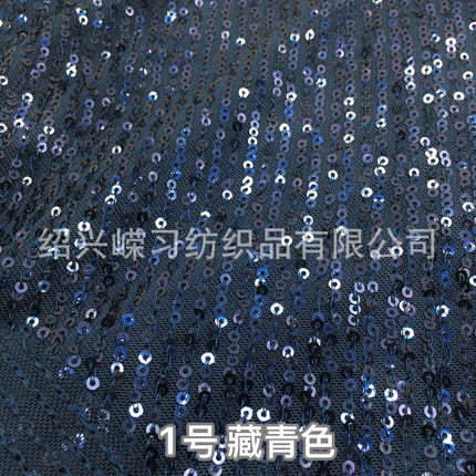 3mm straight sequins embroidered stretch mesh vertical embroidered beads fabric dress wedding dress stage clothing fabric wholesale