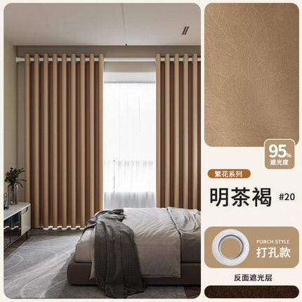 2026 New Summer Blackout Curtain Fabric, Sunshade and Heat Insulation for Living Room and Bedroom, Simple Modern Blackout Curtain Finished Product