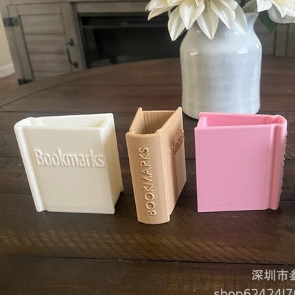 Cross-Border New Product Book Shaped Bookmark Holder 3D Printed Mini Bookshelf Bookmark Holder