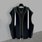 Black [vest men's/foreign trade vest/sports vest men's/American small vest/sports vest men's thin/waistcoat/loose/vest men's new/sports / M 45.00 kg-55.00 kg