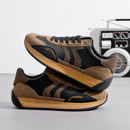 2024 New Spring, Autumn and Winter Men's Shoes Shake Tone Fast Hand Short Video Live Explosive Forrest Gump Shoes Maillard Color Trendy