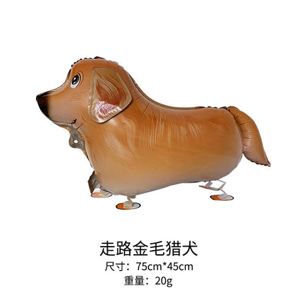 Walking animal balloon online celebrity cartoon walking pig balloon night market stall push aluminum film balloon wholesale