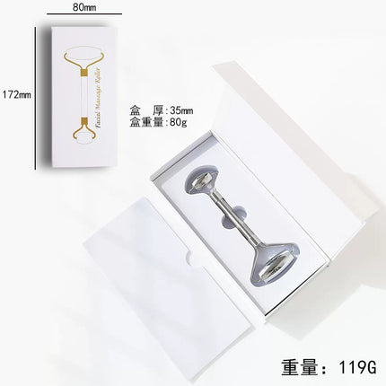 Factory direct stainless steel large heart-shaped scraping plate hand face scraping metal massage beauty tools wholesale