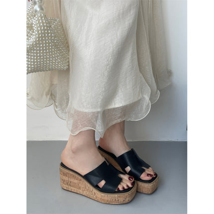 2026 Summer New European and American Fashion Thick-Soled Platform Women's Shoes Open-Toe Sexy Sandals