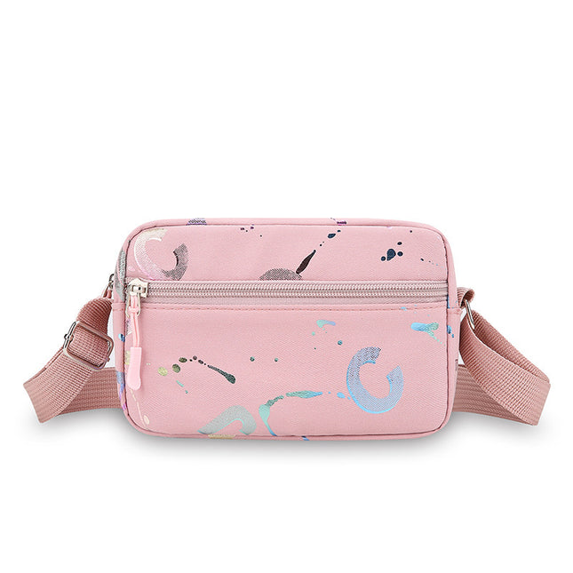 New Trendy Fashion Sports Mobile Phone Bag Casual Shoulder Bag Women's Crossbody Bag Lightweight Waterproof Nylon Small Bag Women's Bag