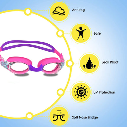 Children's swimming goggles HD waterproof anti-fog swimming glasses silicone swimming goggles cross-border Amazon explosions manufacturers wholesale