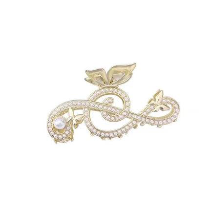 South Korea Ins Internet Popular Autumn and Winter Simple Hairpin Back Head Clip Women's Large Hairpin Hair Shark Clip Headwear