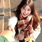 Double-sided scarf-christmas red
