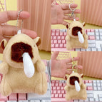 Bead chain style / Light brown white nose capibala