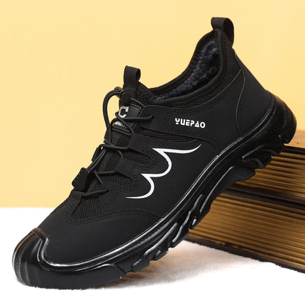 Non-Slip Wear-Resistant Shoes Single Cotton Same Style Autumn New Style Pin-Resistant Wear Labor Protection Shoes Men's Casual All-Match Simple Work Shoes