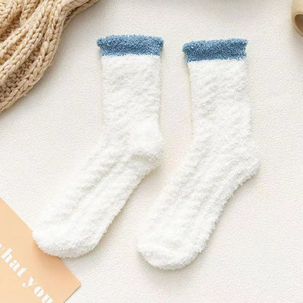 Winter Home Socks, Coral Fleece Socks for Women, Plush Thickened Postpartum Towel Socks, Maternity Floor Socks, Autumn and Winter Sleep Socks