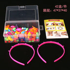 150 200g Beaded Boxed English Picture Book Headband 2