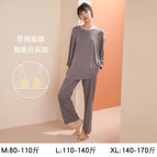 Mt2038 gray three-quarter sleeve trousers with chest pad / M (recommended 40-55kg )