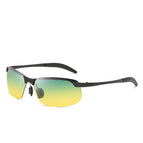 Black frame yellow-green film