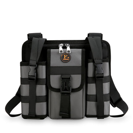 Chest Bag, Casual Water Cup Bag, Tactical Backpack, Outdoor Travel Backpack, Workwear, Sports Water Bottle Bag, Cycling Shoulder Bag