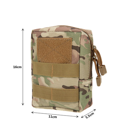 600D outdoor commuter bag molle accessory bag EDC tool coin purse camouflage sports mobile phone waist bag