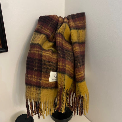Cross-Border Scarf New Imitation Cashmere Scarf for Women Autumn and Winter Thickened Warm Shawl Solid Color Student Scarf for Men Wholesale