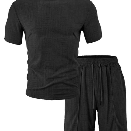 2025 Cross-Border American Muscle Sports Fitness Short-Sleeved Suit Men's Basketball Autumn Running Training Towel Cloth Stripess