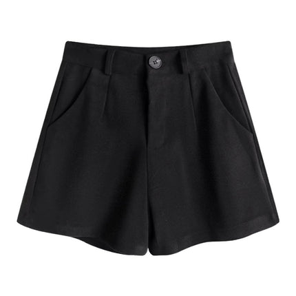 Suit Shorts Women's Spring and Autumn 2025 New Outer Wear High Waist Woolen Pants plus size chubby girl Casual Shorts Explosion Slim