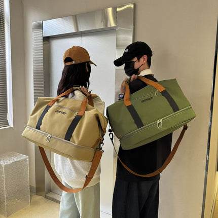 Gym Bag Luggage Bag Short-Distance Business Trip Portable Large-Capacity Lightweight Storage Dry and Wet Sports Travel Separate Luggage Bag