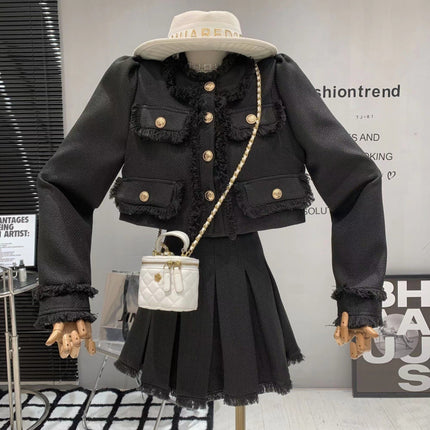 Small Chanel Style Dress Women's Autumn and Winter 2024 New Hot Style Elegant Small Style Small Dress Two-piece Set